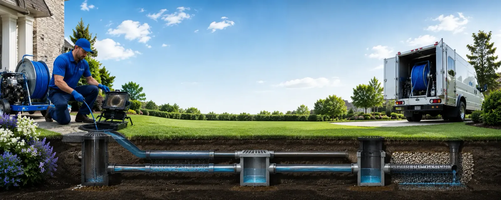 Outdoor drain cleaning information for Frankfort, KY